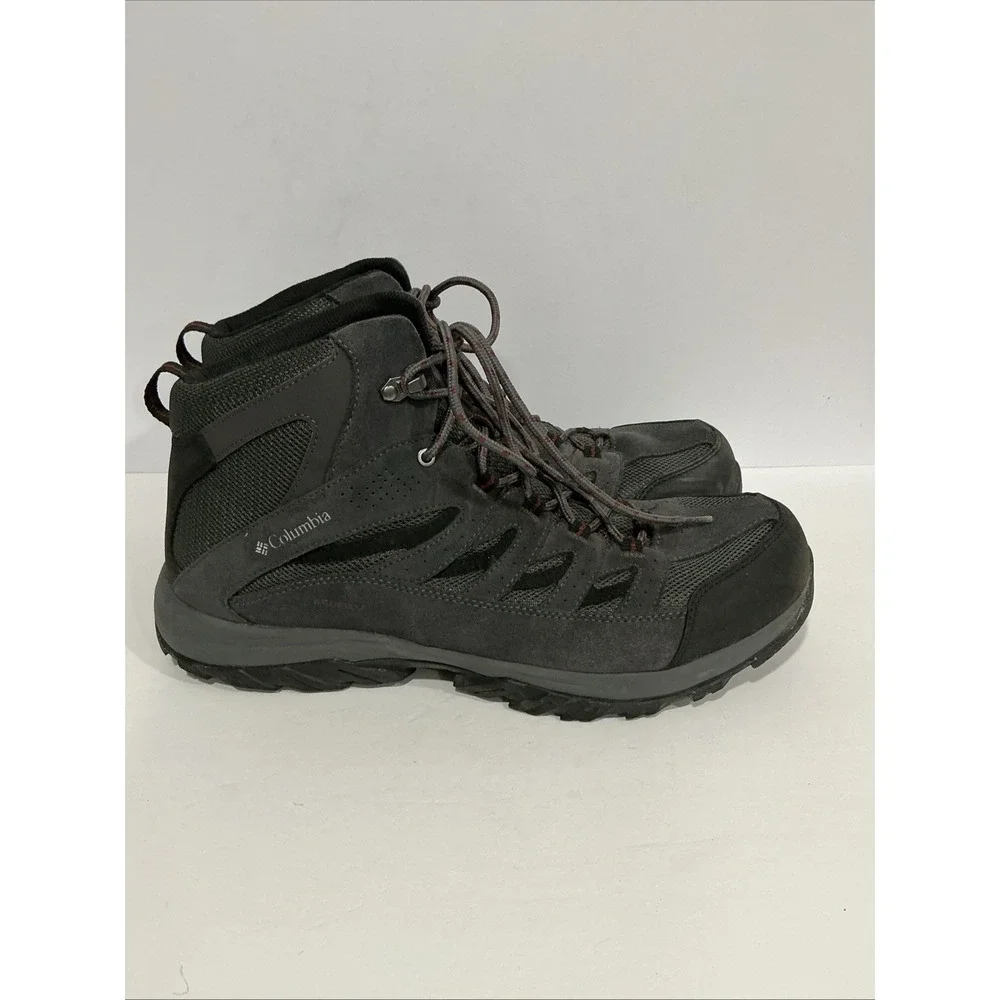 Columbia Men's Crestwood Mid Waterproof Hiking Boots, Gray, 14W, Gorpcore